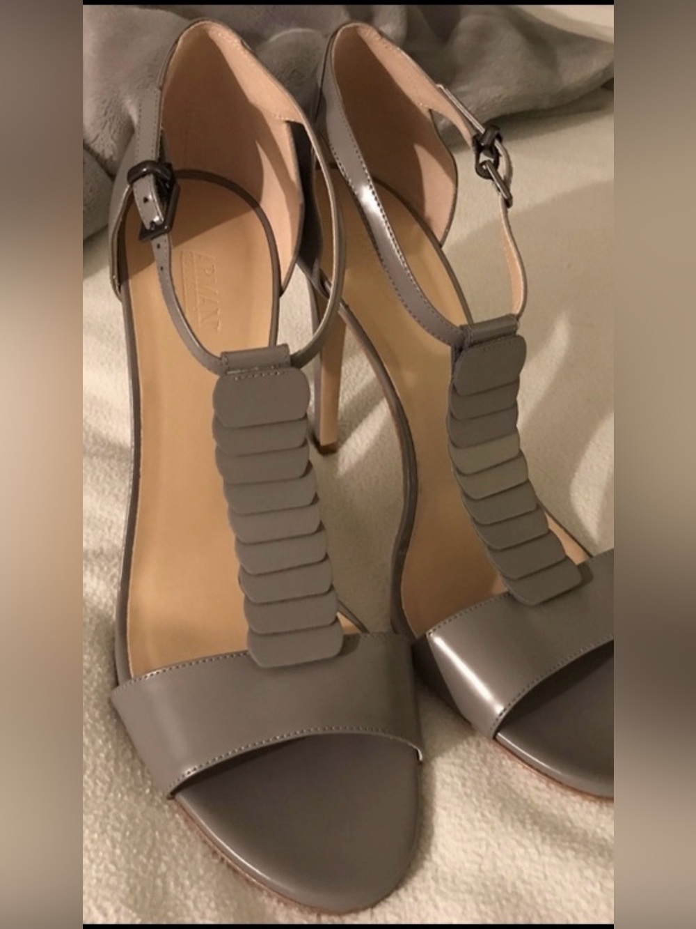 Armani Collezioni Gray Heels